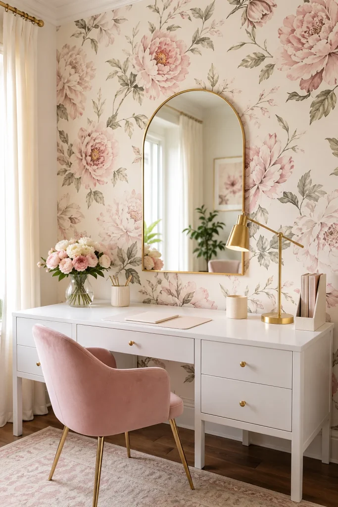 Add a Feminine Accent Wall