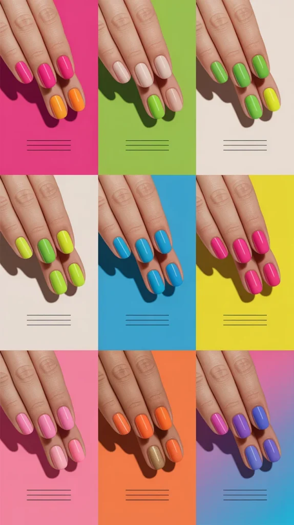 Best Neon Color Combos for Summer Nails