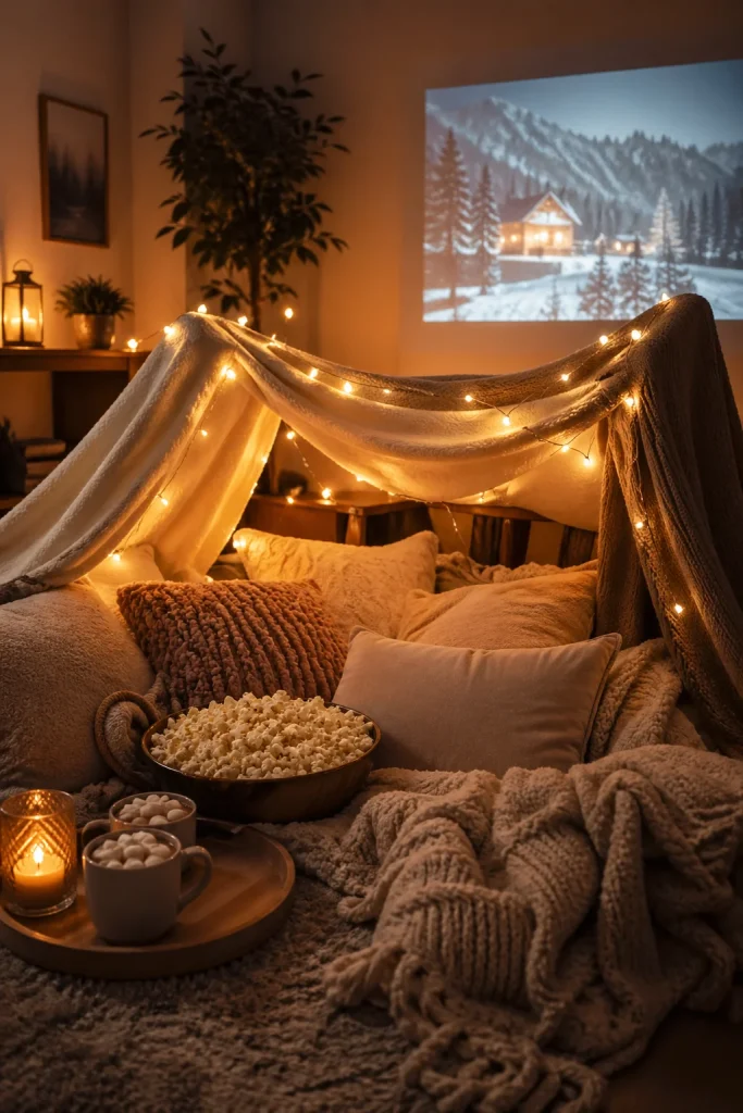 28 Epic February Plans for People Who Refuse Boredom 8 Build a Blanket Fort Movie Night