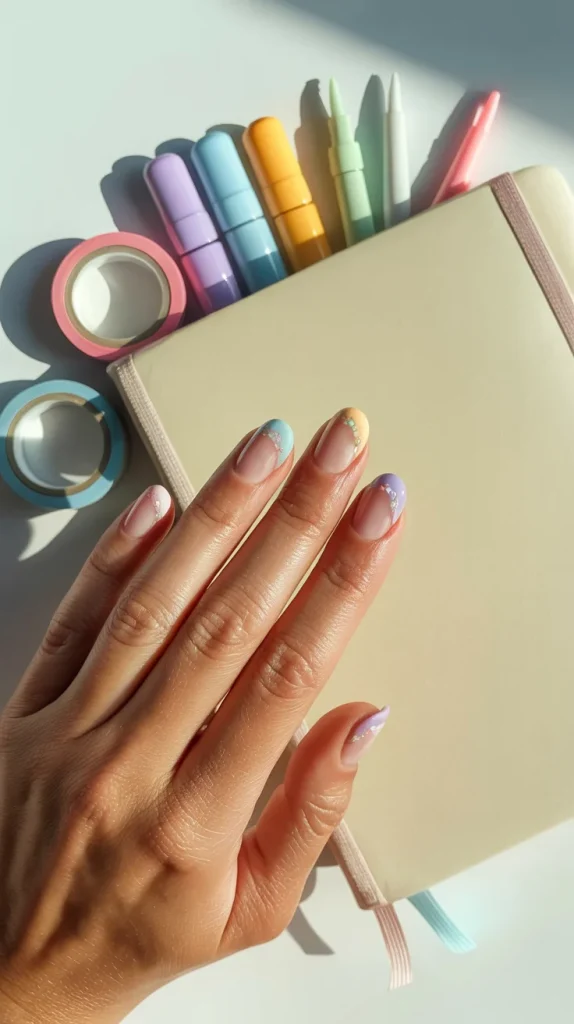27 Classy Short Nail Ideas for Summer That Look Fresh and Polished 30 Clear Gloss with Pastel Tips