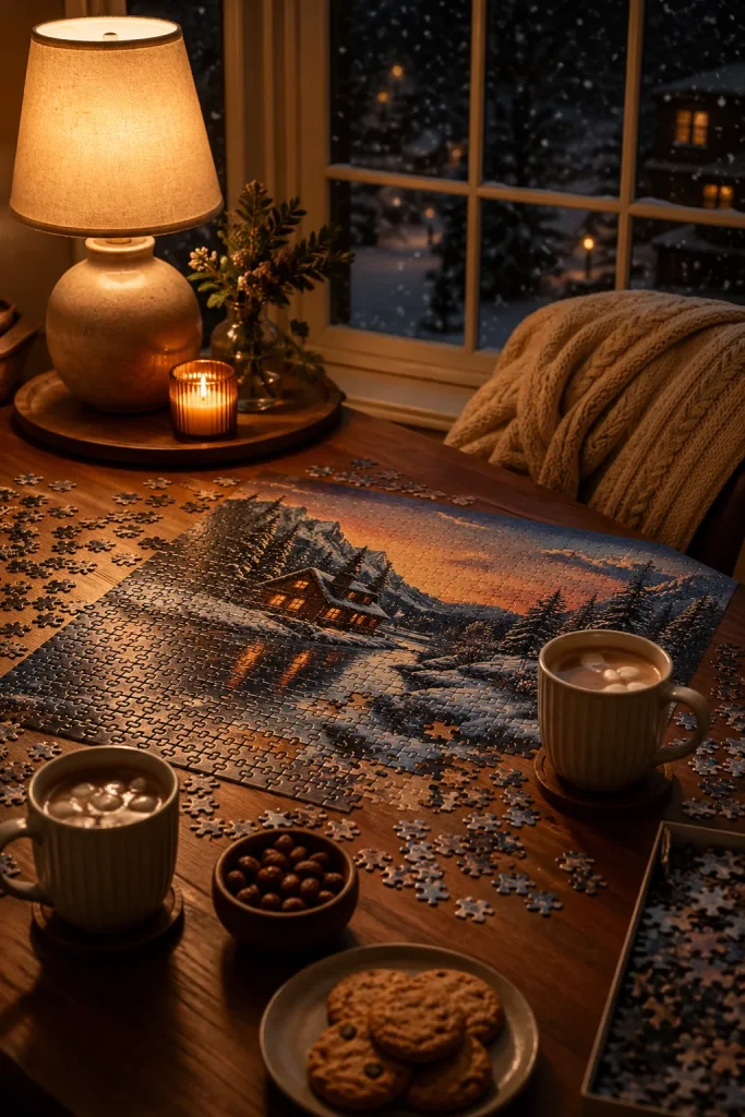 28 Epic February Plans for People Who Refuse Boredom 16 Create a Cozy Puzzle Night