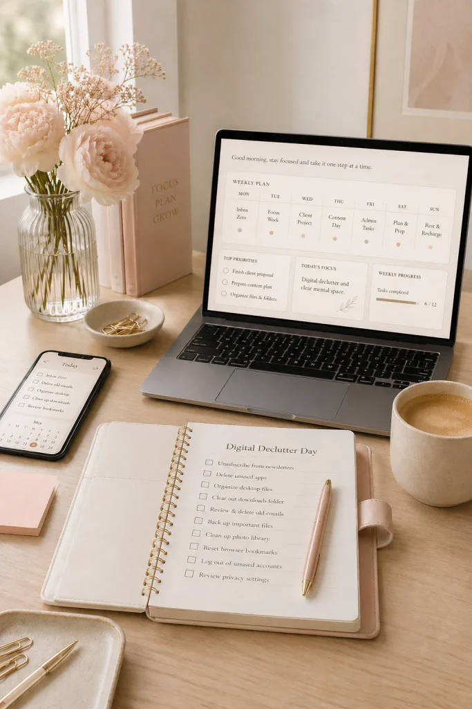 28 Epic February Plans for People Who Refuse Boredom 11 Do a Digital Declutter Afternoon