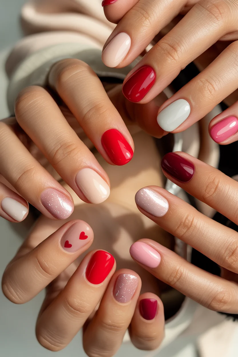 Featured Image short valentines day nails