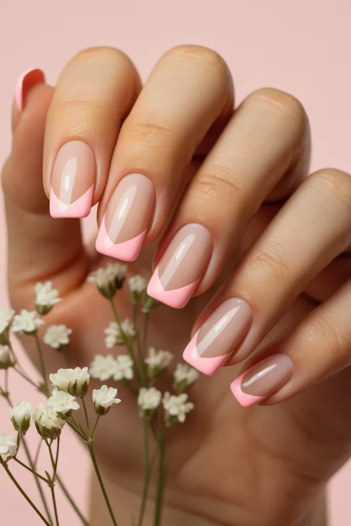 32 Elegant Valentine’s Day Nail Ideas for a Chic Romantic Manicure 19 Heart Tip French Manicure