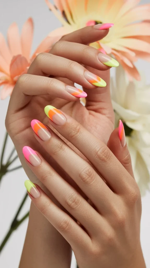 Neon Aura Nails
