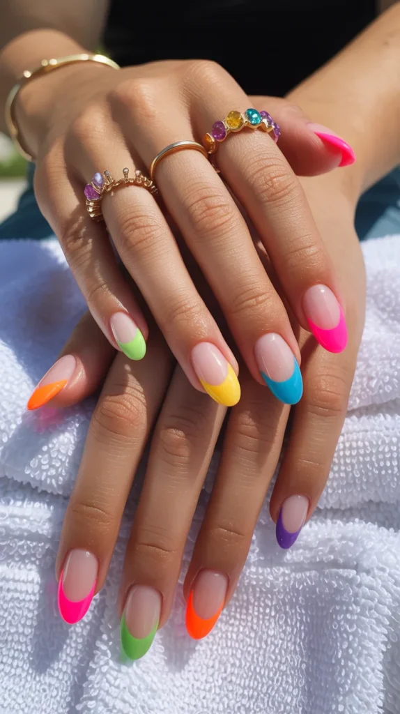 Neon Rainbow Tips