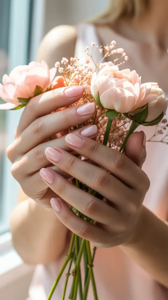 27 Classy Short Nail Ideas for Summer That Look Fresh and Polished 5 Sheer Pink Gloss Nails