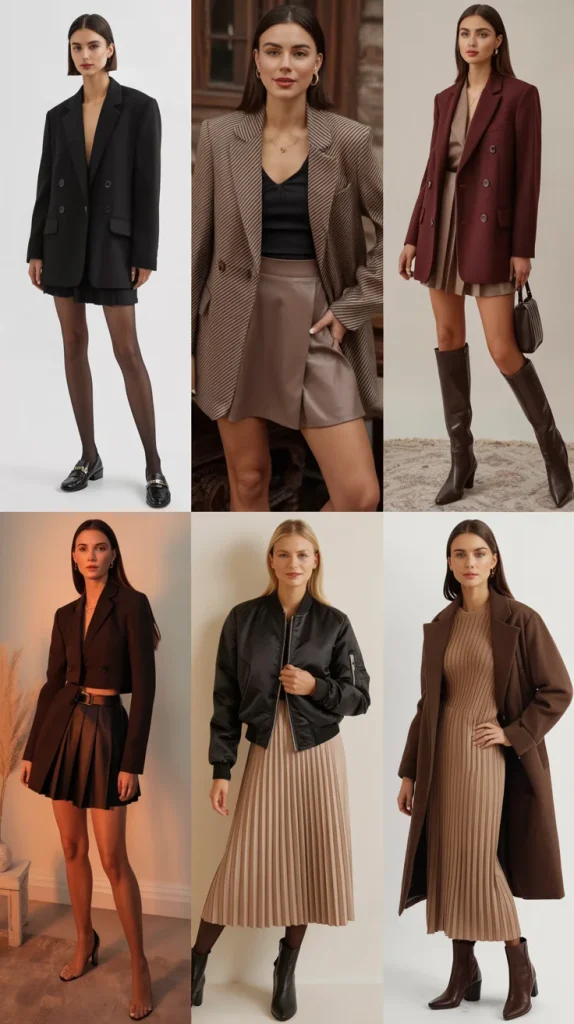 Skirt and Dress Fall Outfits