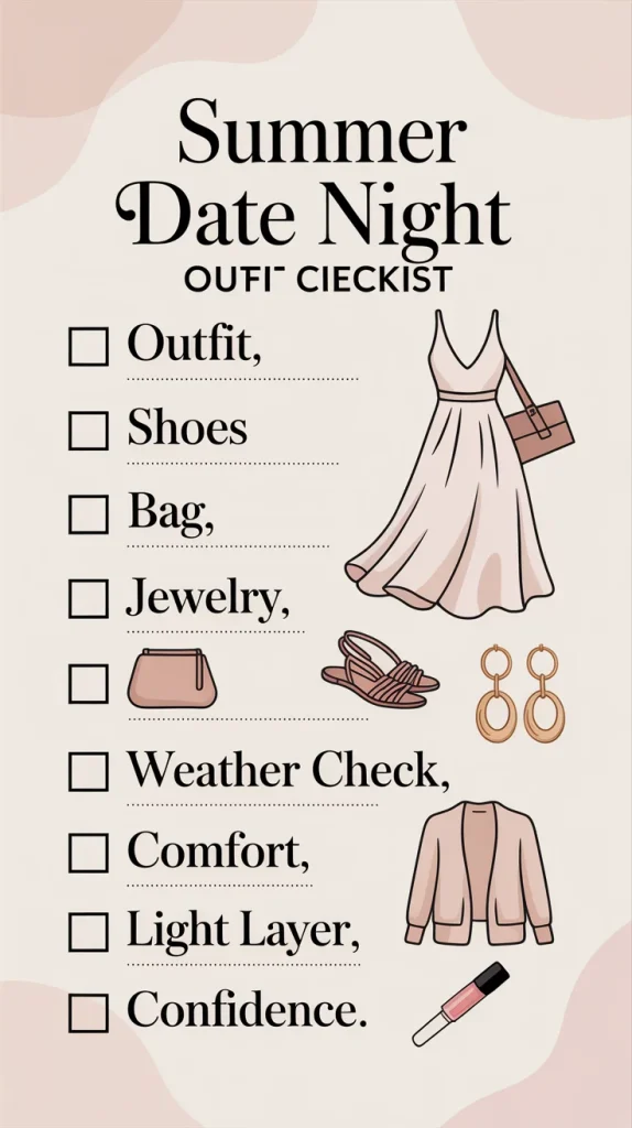 Summer Date Night Outfit Checklist
