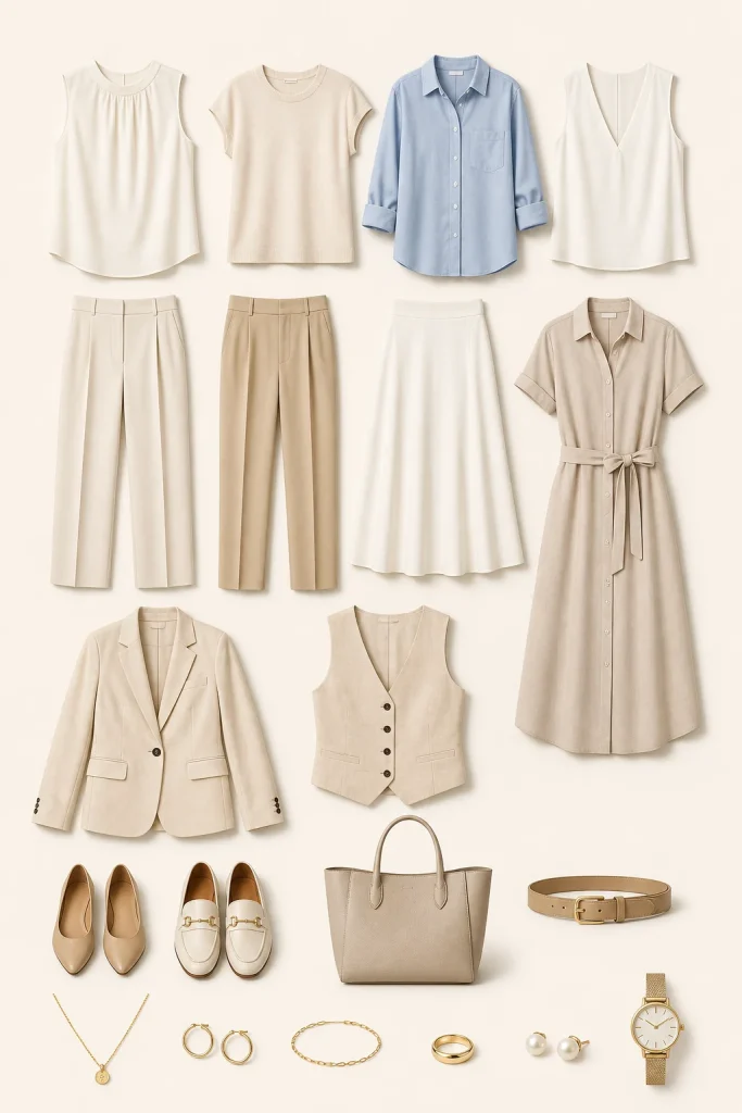 Summer Work Outfit Capsule Checklist