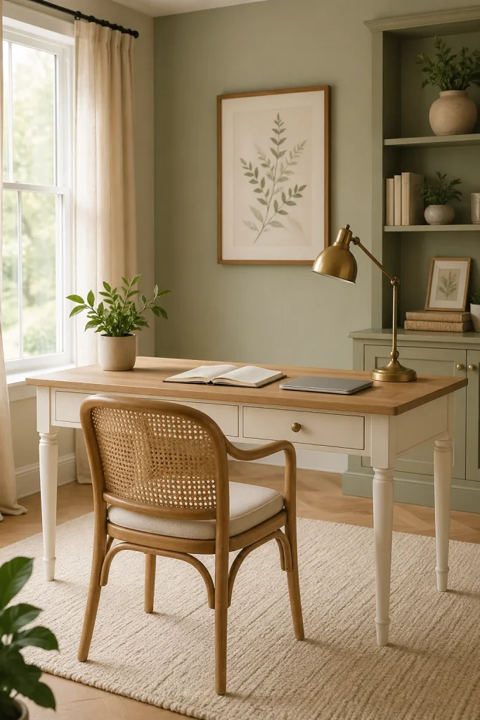 Use Sage Green for a Calm Feminine Look