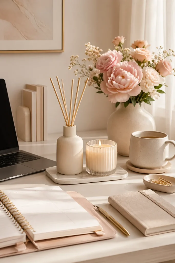 Use a Candle or Diffuser With a Light Scent